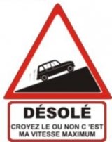Autocollants "Désolé" Renault 4 R4 4L
