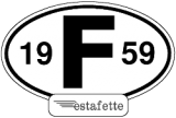 Renault Estafette stickers "Years 1959 -> 1980"