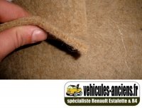 Sound insulation for Renault R4 4L.