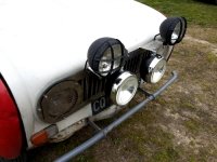 Additional headlights mount, mounting on "TROPHY" grille for Renault R4 4L.