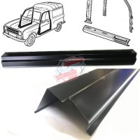 Side skirts for Renault R4 4L van F4 or F6. Right side.