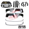 Pack 4 wings/fenders, bonnet for Renault R4 4L, painted bumper, hardware and bumpers. Bonnet for models with license plate attached to the bumper.