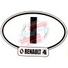 Renault R4 4L sticker, width 14cm, country Italy "I".