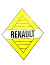 Old Renault logo for Renault R4 4L or Renault Estafette, height 10 cm, sticker.